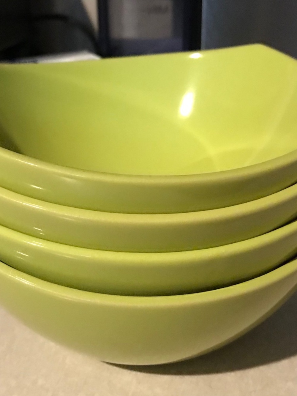 Dansk New Apple Green Fjord Bowls set of 4